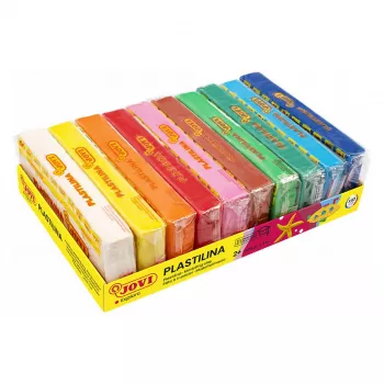 JOVI Plastilina Modelling Clay Assorted 10 Colours 150 g Each