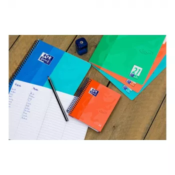 Oxford College Block European Book Touch A6 cu pătrățele 120 file 90 g/m² Optik Paper