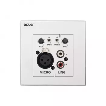 Panou de perete Kindermann WPaMIX-T XLR/RCA, volum/mix