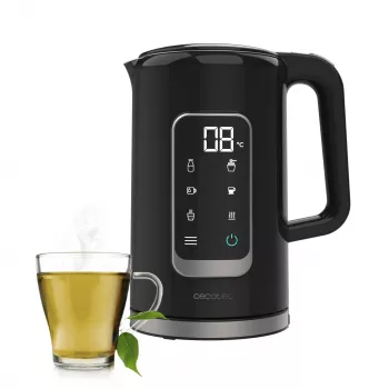 Cecotec ThermoSense 500 Touch Electric Kettle, 1.7 L, 2200 W, Black