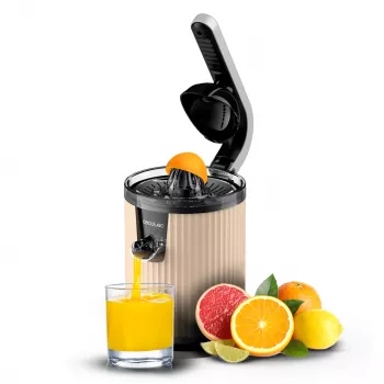Storcător lent Cecotec Xqueeze RetroJuice 600, 600 W, bej