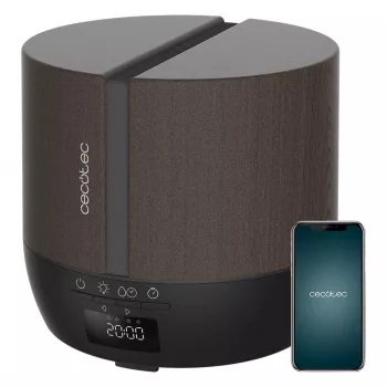Cecotec Pure Aroma 550 Connected Black Woody Ultrasonic Humidifier and Aroma Diffuser