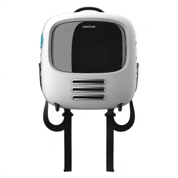 Cușcă de transport pentru animale cu ventilator Cecotec Pumba 1800 - gri/negru