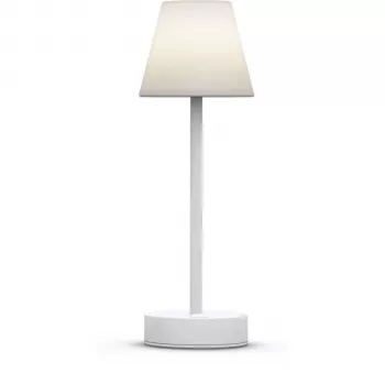 Lampă de masă cu acumulator New Garden Lola Slim 30 Albă