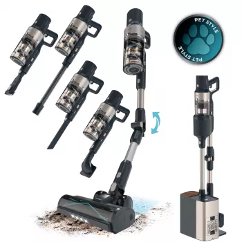 Aspirator vertical fără fir Cecotec Conga Rockstar 5500 Hurricane Station Pet Flex