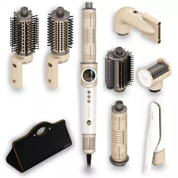 Styler de păr Cecotec AirGlisse 8 în 1 Champagne