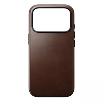 Husă NOMAD Modern Leather pentru iPhone 17 Pro - piele Rustic Brown Horween cu MagSafe