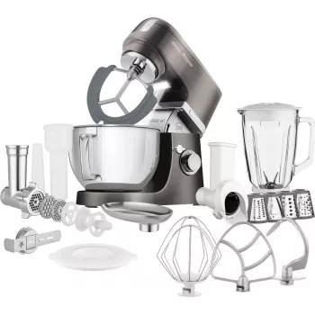 SENCOR STM 6378BK Mixer de masă 1000 W, bol din oțel inoxidabil 4,5 L, amestecare planetară, Negru