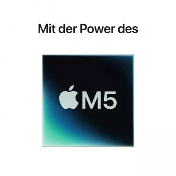 Apple MacBook Pro 14 M5 argintiu, CPU M5 10 nuclee, GPU 10 nuclee, 24 GB RAM, 1 TB SSD, tastatură germană, sticlă Nano-Texture (Z1KN_5_DE_CTO)