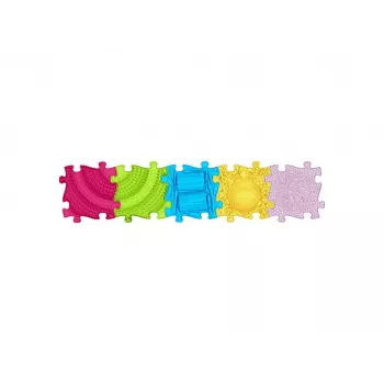 Set covor senzorial ortopedic Muffik 5 în 1 Medium 5 piese puzzle