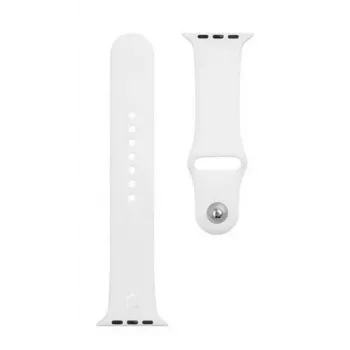 Curea din silicon Tactical pentru Apple Watch 1/2/3/4/5/6/7/SE 42/44/45mm albă