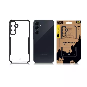 Husă spate Tactical Quantum Stealth Galaxy A55 5G transparentă/neagră