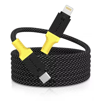 Cablu Tactical MagRope USB-C/Lightning negru/galben - Digital/Data