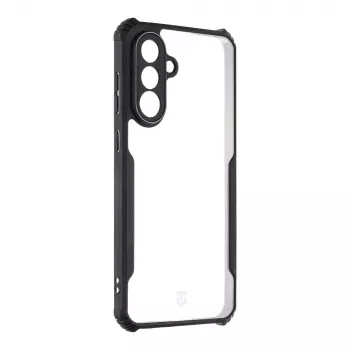 Husă spate Tactical Quantum Stealth pentru Galaxy A36 5G, transparent/neagră