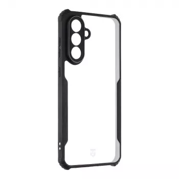 Husă spate Tactical Quantum Stealth pentru Samsung Galaxy A56 5G, transparent/neagră