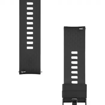 Curea din silicon Tactical Quick Release 22mm negru