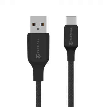 Cablu Tactical Stitch Thread USB-A/USB-C negru - cablu - digital/date