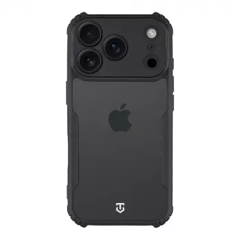 Husă spate Tactical Quantum Stealth iPhone 17 Pro transparent/neagră