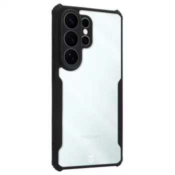 Husă spate tactică Quantum Stealth Galaxy S26 Ultra transparent/neagră