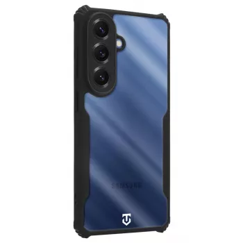Husă spate tactică Quantum Stealth Galaxy S26 transparent/neagră