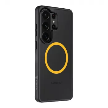 Husă spate tactică MagForce Hyperstealth 2.0 pentru Samsung Galaxy S26 Ultra, neagră/galben