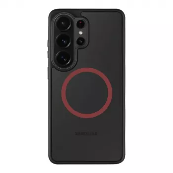 Husă spate tactică MagForce Hyperstealth 2.0 pentru Samsung Galaxy S26 Ultra, neagră/roșu