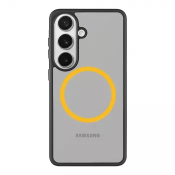 Husă spate tactică MagForce Hyperstealth 2.0 pentru Samsung Galaxy S26, neagră/galben