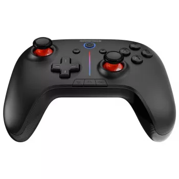 Controller wireless Rampage Hydra Pro Pad RGB 2.4G cu efect Hall și triggere magnetice, negru
