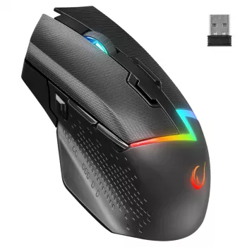 Mouse gaming wireless Rampage Drop M3 V2 24000 DPI 1000 Hz, negru