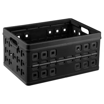 Cutie de depozitare pliabilă Helit Klappbox Square H6180295 46L gri/neagră