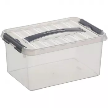 Cutie de depozitare Sunware Q-line 6,0 L transparentă 30,0 x 20,0 x 14,0 cm