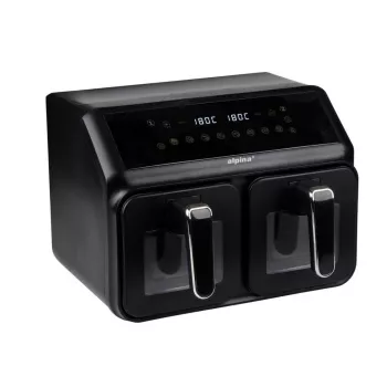 Friteuză cu aer ALPINA Dual Zone 2x4L 2200W negru