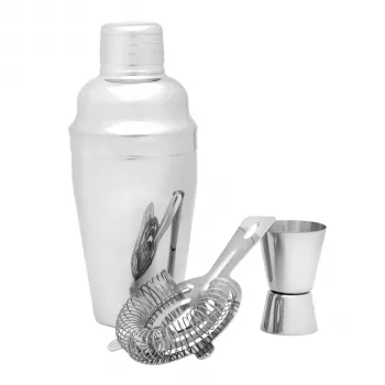 Set de bar Leopold Vienna Barset Start 3 piese shaker, strecurătoare, jigger LV00465