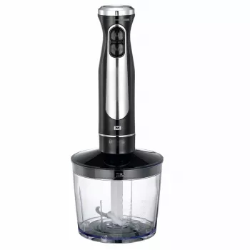 Set Melissa & Doug blender cu tocător, tel, pahar, negru și oțel inoxidabil (16210069)