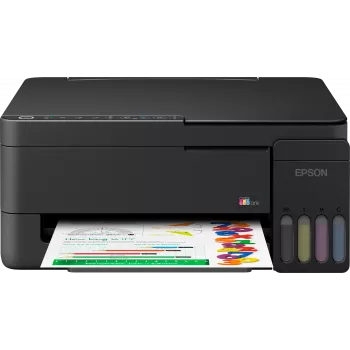 Imprimantă multifuncțională Epson EcoTank L3351 - color - A4 - imprimare, scanare, copiere - inkjet - 33 ppm neagră ciornă - USB, Wi-Fi, Wi-Fi Direct - neagră