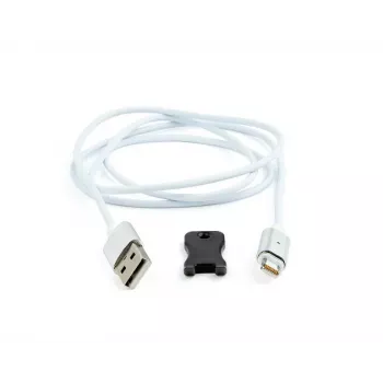 Cablu magnetic Gembird Apple Lightning USB 1 m argintiu