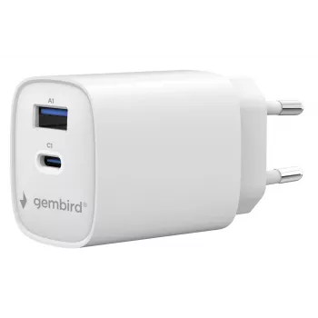 Încărcător de perete Gembird TA-UC-1A1C-PD45-01-W 45W USB-C PD alb
