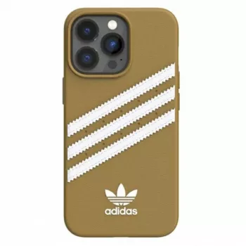 Adidas OR Husă turnată PU pentru iPhone 13 Pro bej-auriu 47806