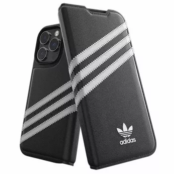 Adidas Originals OR Husă tip booklet PU pentru iPhone 14 Pro negru/alb