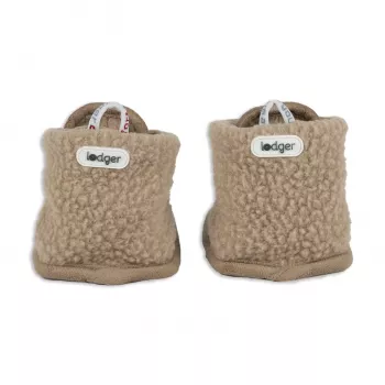 Lodger Papuci bebeluș din polar Teddy bej 3-6 luni