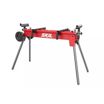 SKIL Work Table Stand 1300AA - Solid Wood Workbench with 2 Drawers and Pegboard, 200 kg Capacity
