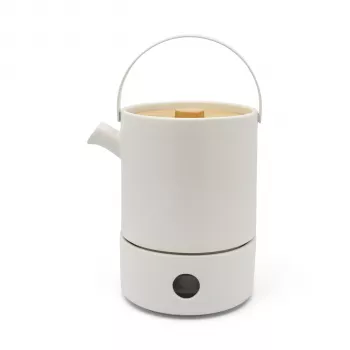 Set de ceai Bredemeijer Umea 1,2L, alb, cu încălzitor 142010