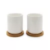 Set de căni de ceai Bredemeijer Duet 1x2 200ml, cu suporturi din bambus 142013