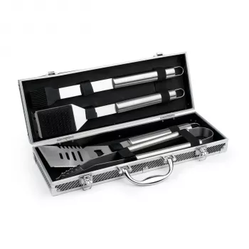 Set de unelte BBQ Leopold Vienna de 4 piese în valiză de aluminiu LV311000