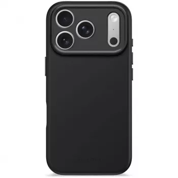 Husă spate din silicon AntiMicrobial Decoded pentru iPhone 17 Pro cu MagSafe, neagră fantomă