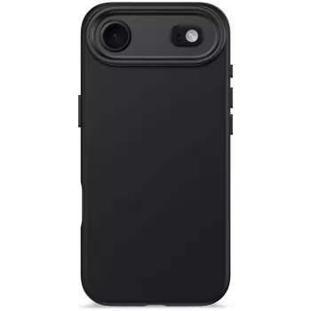 Husă spate din silicon Antimicrobial Decoded pentru Apple iPhone 17 Air, neagră fantomă
