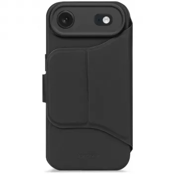 Portofel detașabil din silicon Decoded pentru iPhone 17 Air, negru fantomă