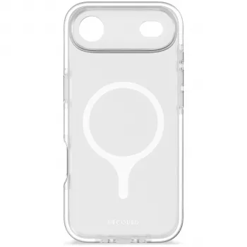 Husă spate transparentă Decoded DropTec pentru iPhone 17 Air, ramă albă