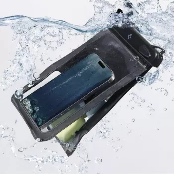 Husă universală impermeabilă SPIGEN A603, neagră