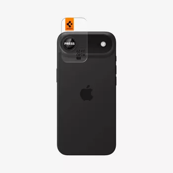 Protecție cameră Spigen Optik Pro Glas.tR EZ Fit 2 bucăți pentru iPhone Air, negru, AGL09863